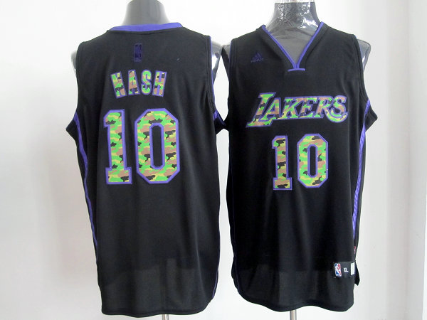 Los Angeles Lakers #10 Nash camo black NBA Revolution 30 jersey