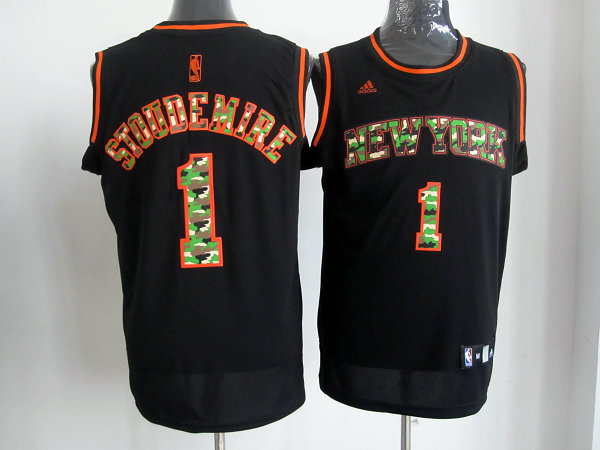 camo black Amare Stoudemire Revolution 30 NBA New York Knicks #1 Jersey