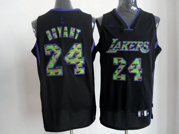 Bryant black camo jersey, Los Angeles Lakers #24 NBA Revolution 30 jersey