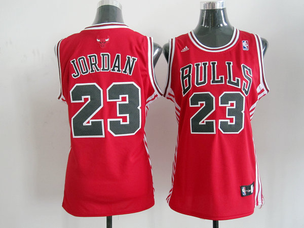 Chicago Bulls #23 jordan Red Women NBA Jersey
