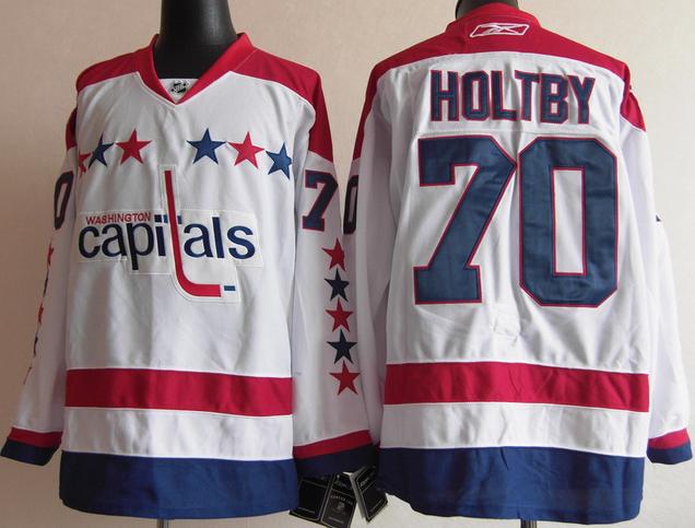 #70 Braden Holtby White Washington Capitals 2011 Winter Classic Jersey