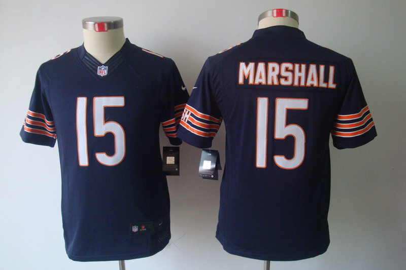 Blue Marshall Nike Bears Youth #15 limited Jersey