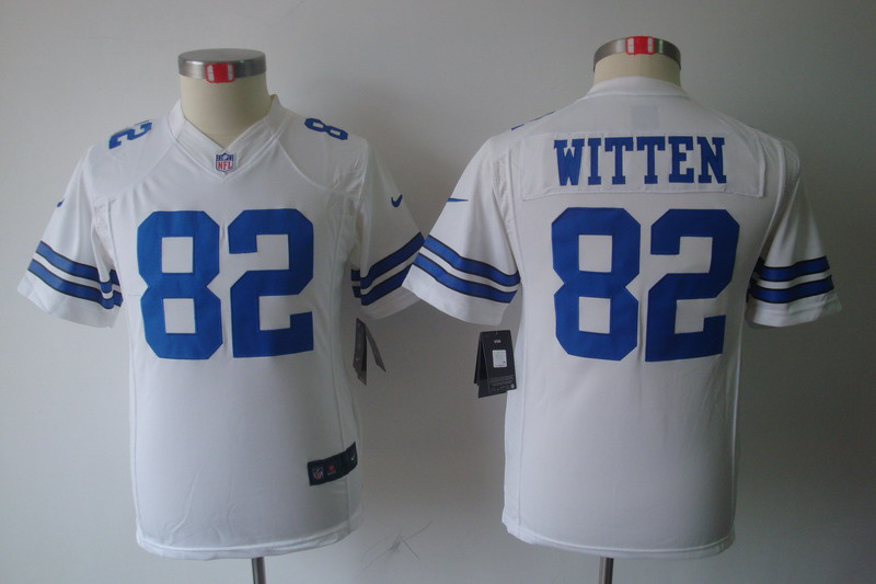 Nike Dallas Cowboys #82 Witten Youth limited NFL Jersey in white