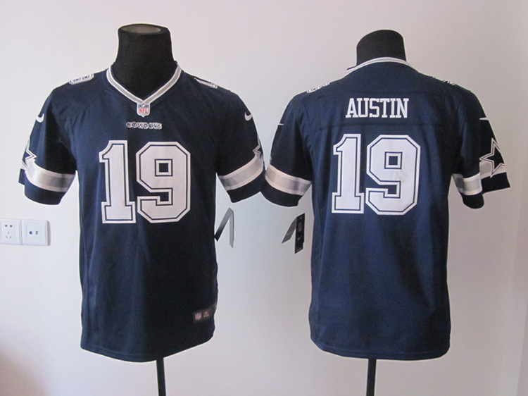 Miles Austin blue Nike Cowboys Kids NFL Jersey