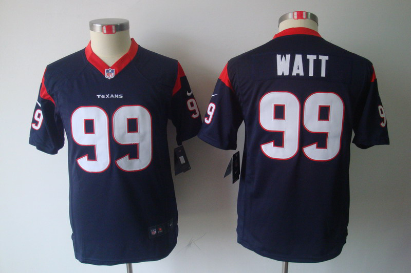 Youth JJ Watt Jersey Team Color letter size #99 Nike NFL Houston Texans Jersey