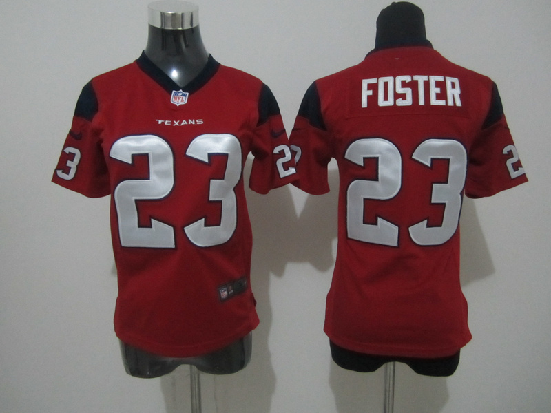 Foster red Nike Texans Kids NFL Jersey