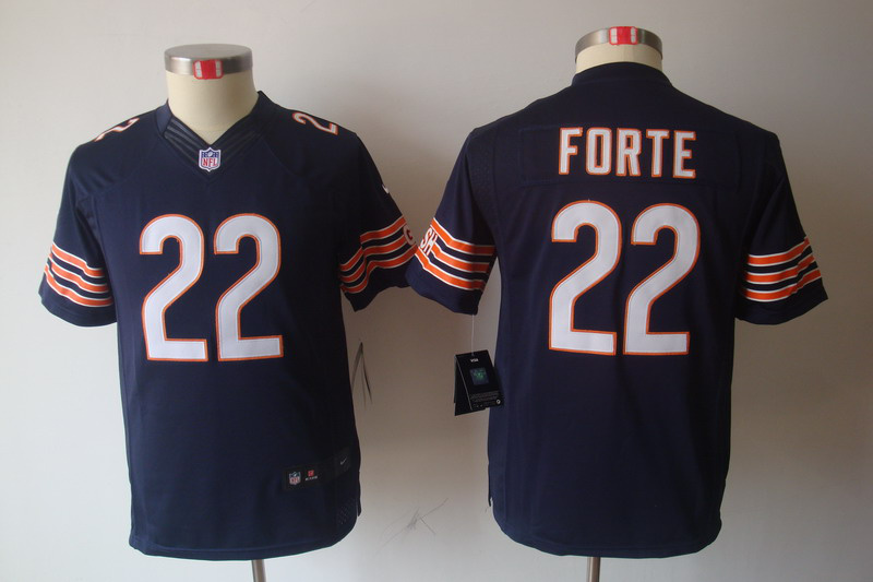 Blue Forte Nike Bears Youth #22 limited Jersey