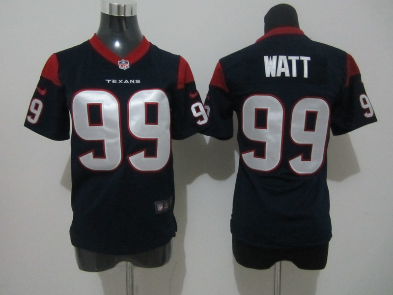 blue Watt Kids Nike NFL Houston Texans #99 Jersey