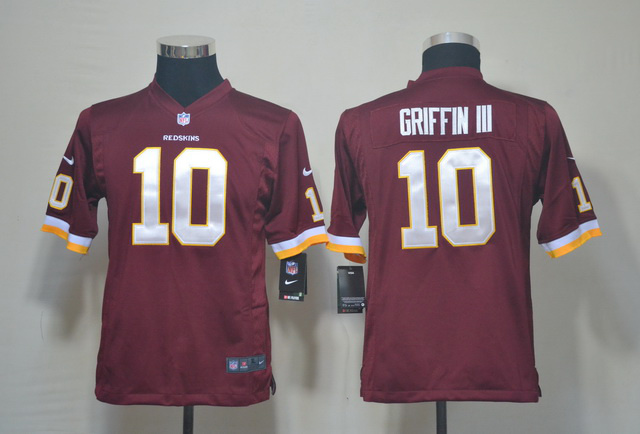 Youth Griffin III Jersey red Game #10 Nike NFL Washington Redskins Jersey