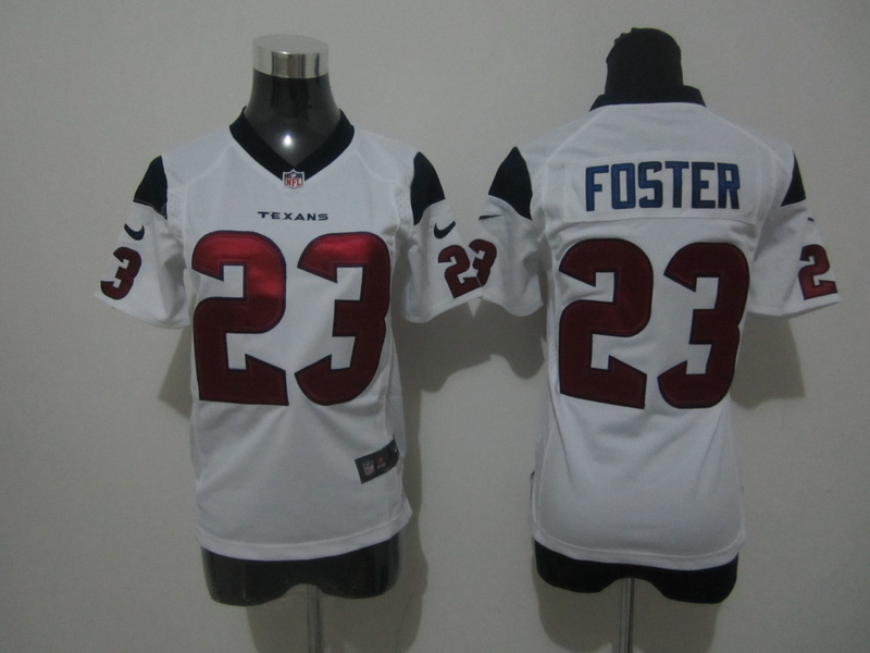 Foster Nike Jersey: Nike #23 Houston Texans NFL Jersey in white