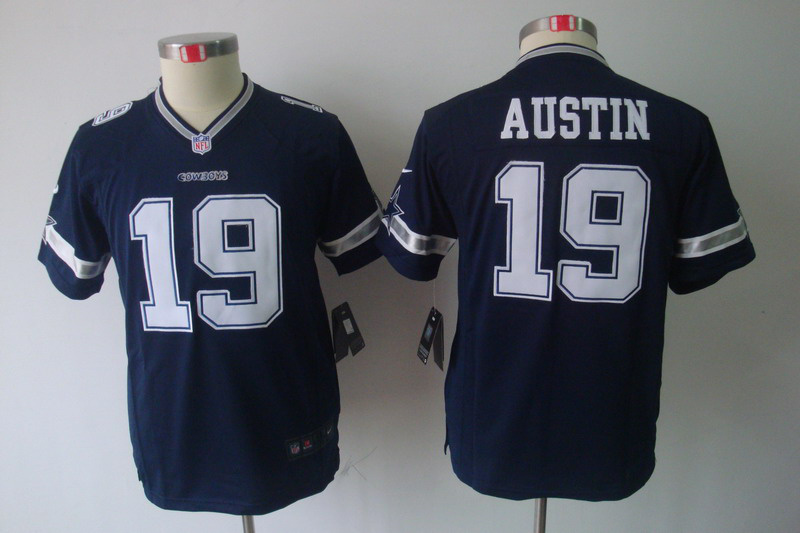 Cowboys #19 Austin limited Blue Nike Youth NFL Jersey