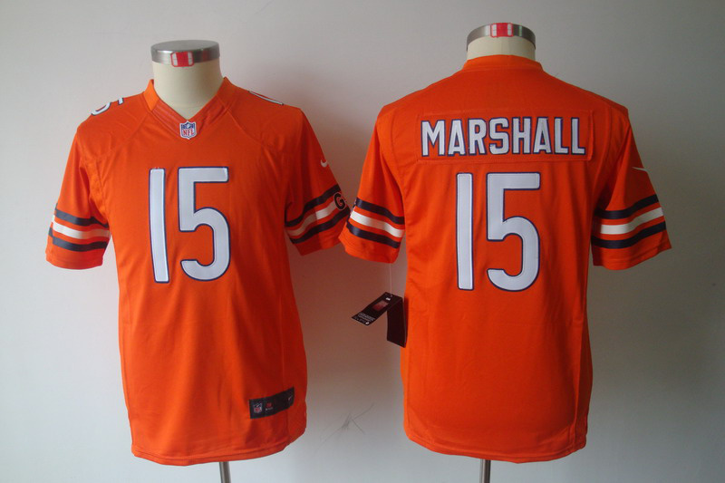 orange Marshall limited Youth Nike NFL Chicago Bears #15 Jersey