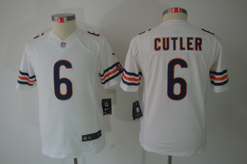 Jay Cutler white Nike Bears Youth Game Jersey
