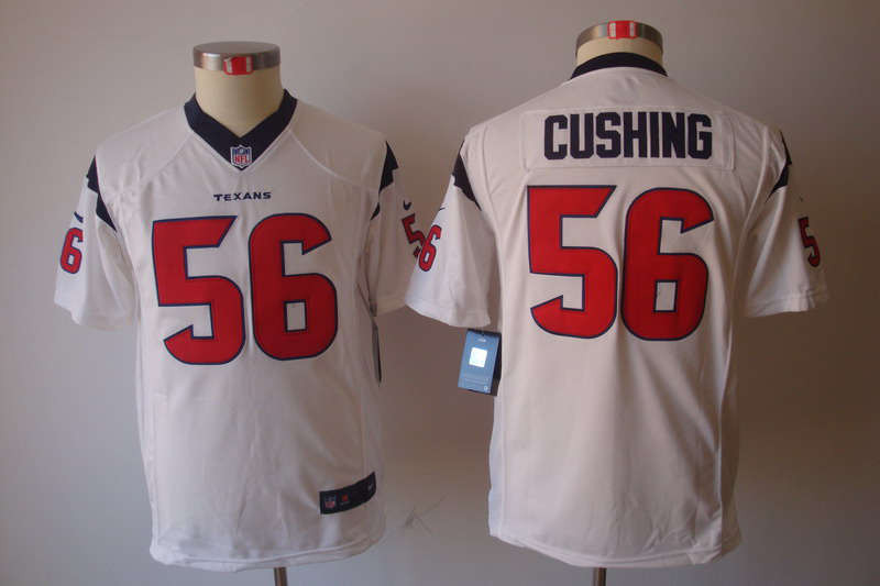 Youth letter size #56 Cushing white Nike Houston Texans NFL Jersey