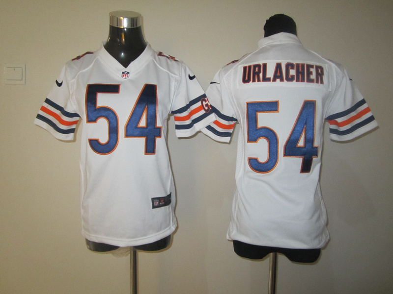 Bears #54 Urlacher game white Nike Youth NFL Jersey