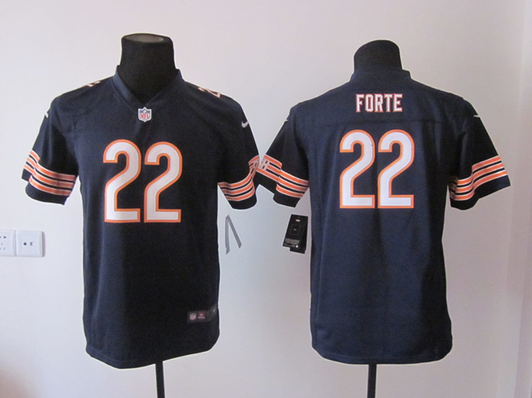 Nike Chicago Bears #22 Forte Kids NFL Jersey in blue
