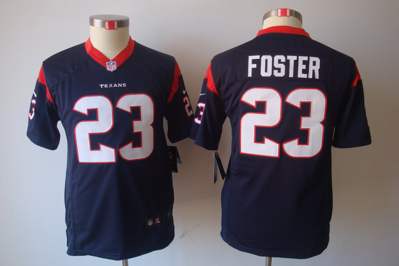 blue Arian Foster letter size Youth Nike NFL Houston Texans #23 Jersey