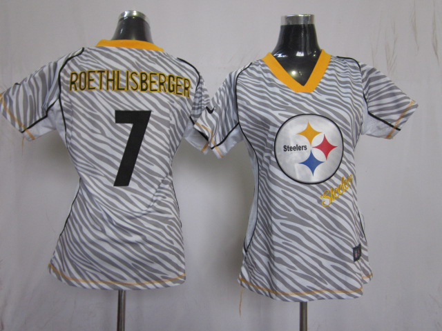 Pittsburgh Steelers #7 Ben Roethlisberger Team Color 2012 Nike Womens Field Flirt Fashion jersey