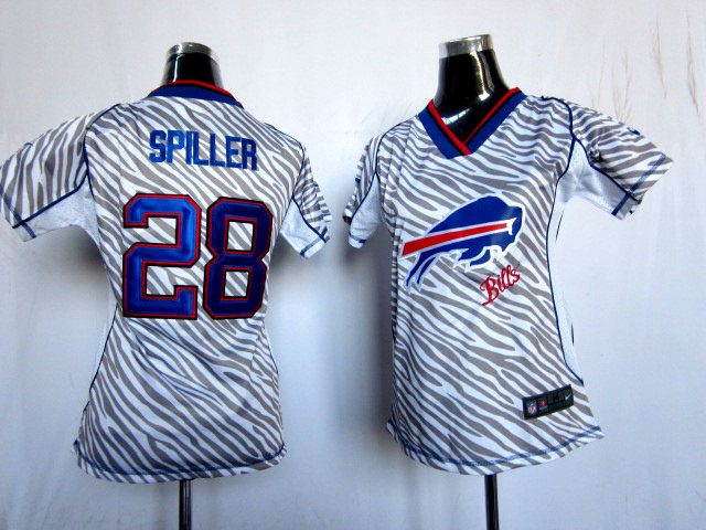 C.J. Spiller Jersey: 2012 Nike Womens Zebra Fashion #28 Buffalo Bills Jersey in Team Color