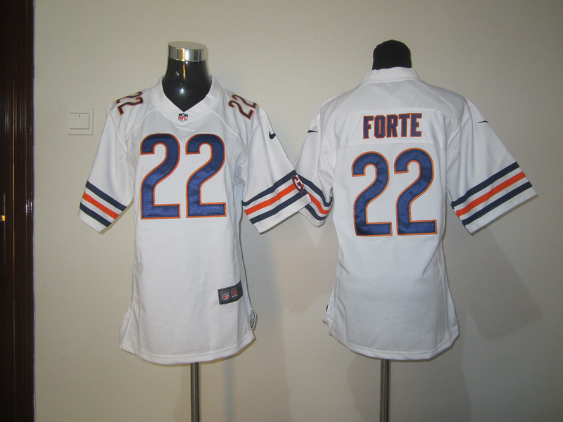 Bears #22 Forte white game Women Nike NFL Jersey