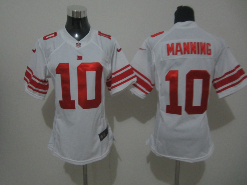 #10 Manning white New York Gaints Womens Nike Elite breast Cancer Awareness Jersey