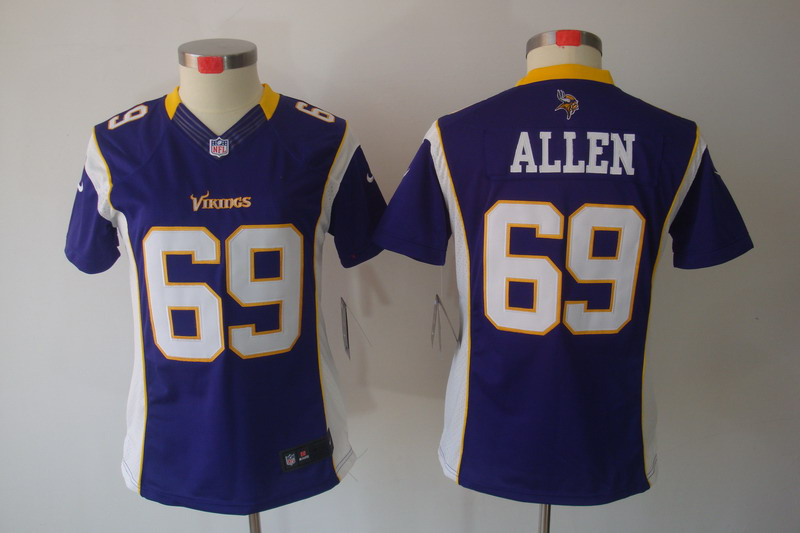 Allen Purple Vikings limited Women Nike NFL Jersey