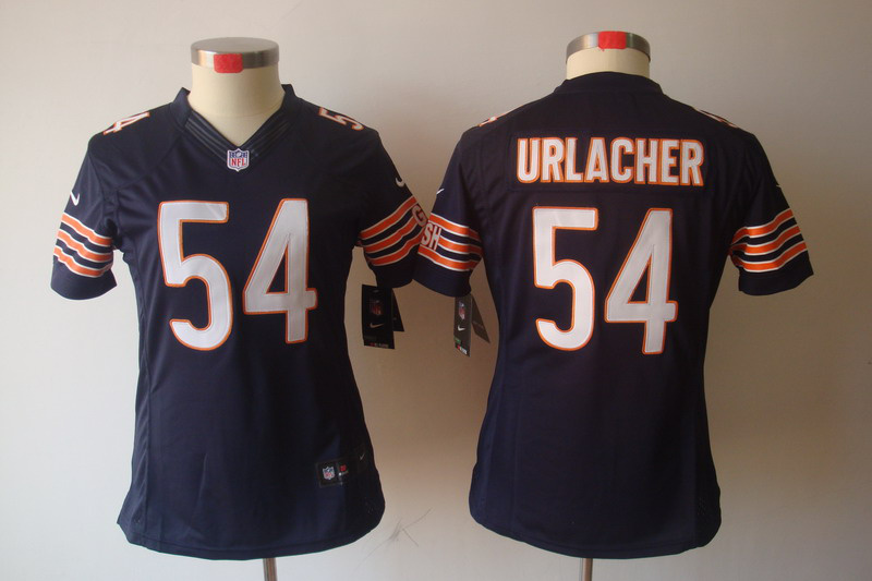 Brian Urlacher Jersey: Nike Women limited Nike NFL #54 Chicago Bears Jersey In blue