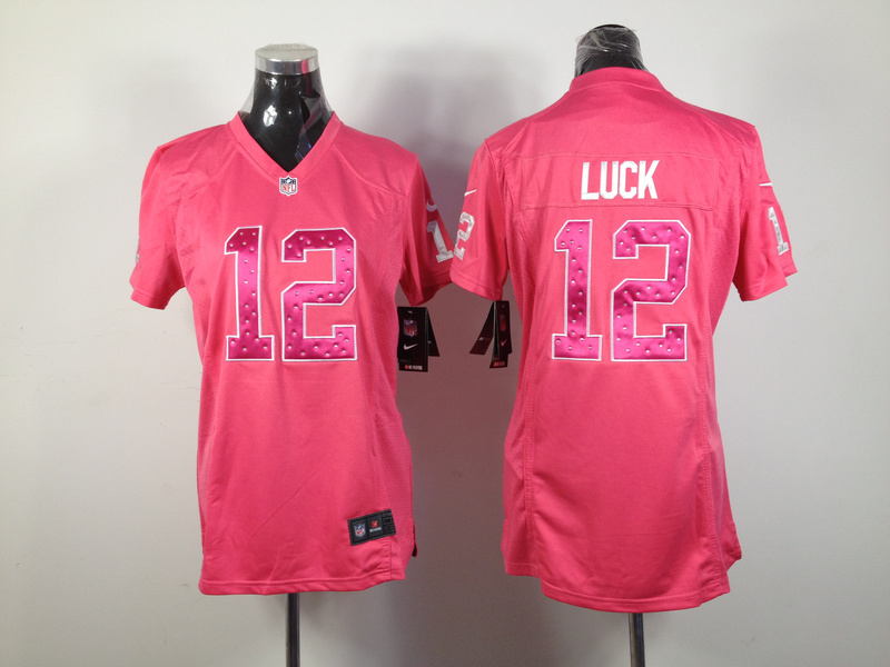 Andrew Luck Team Color Jersey, Indianapolis Colts #12 Women Game Jersey