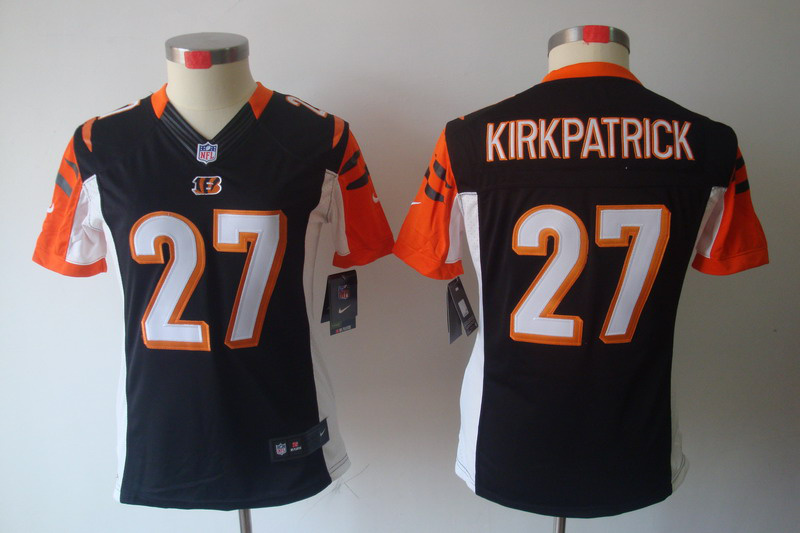 black Dre Kirkpatrick limited Women Nike NFL Cincinnati Bengals #27 Jersey