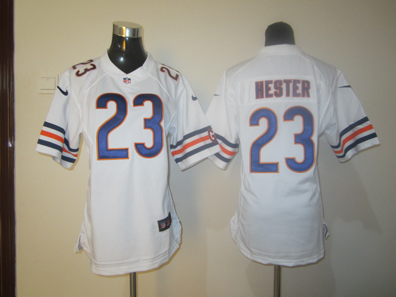  white Hester Jersey, Chicago Bears #23 Women Nike game Jersey