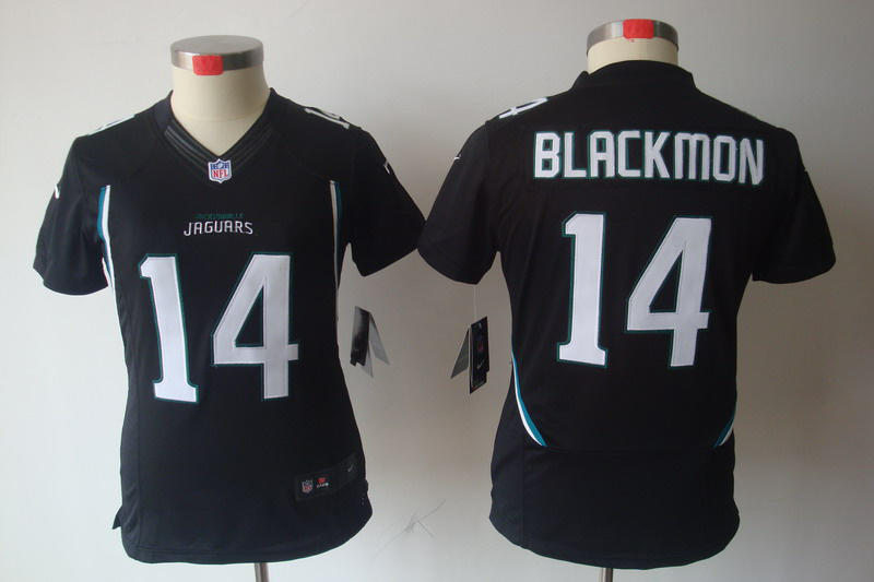 Jacksonville Jaguars #14 Blackmon black Women Nike NFL limited Jersey