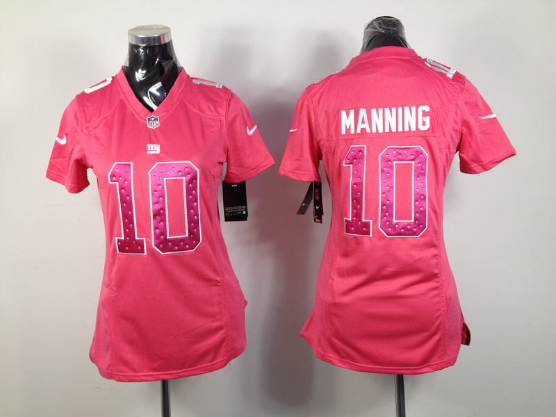 Pink Eli Manning Giants Women Game Nike NFL #21 Jersey