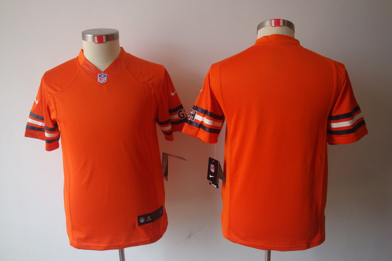 Limited Orange Bears Nike Youth Blank Jersey