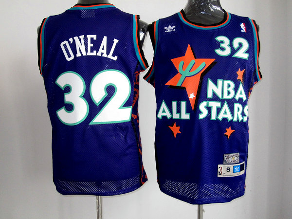 NBA Phoenix Suns #32 S.O'Neal Purple 1995 All Star Throwback Jersey