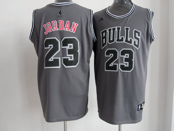#23 Jordan grey NBA Chicago Bulls Revolution 30 Jersey
