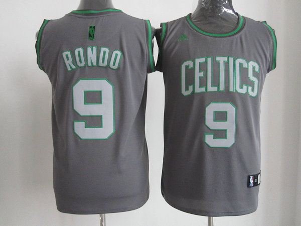 Celtics #9 Rondo grey Revolution 30 NBA Jersey