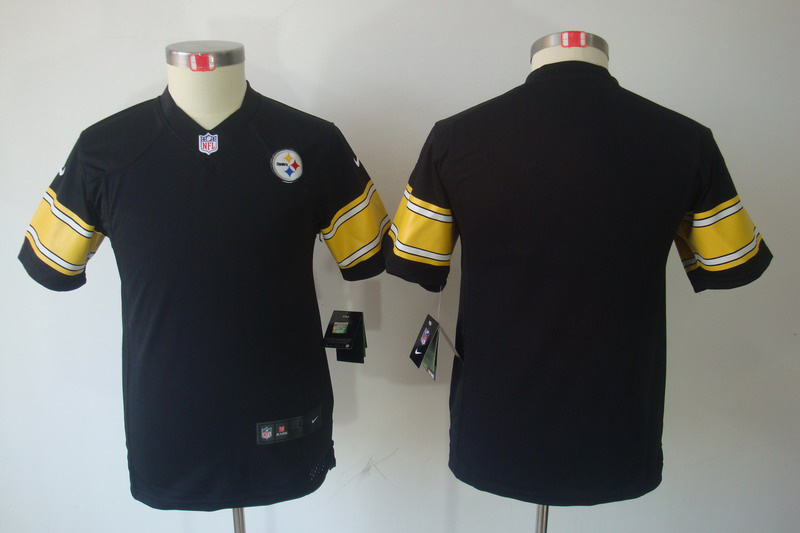 Blank Jersey: Youth limited Pittsburgh Steelers Jersey in black