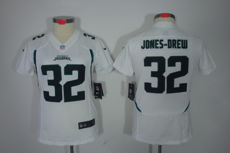 Nike Women #32 White Jones-Drew limited Jacksonville Jaguars jersey