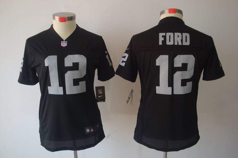 Ford limited Women black Raiders Jersey