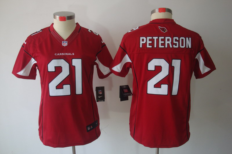 Cardinals #21 Patrick Peterson limited red Nike Women Jersey