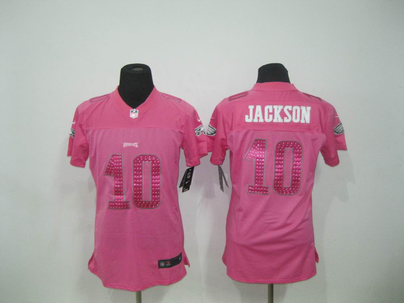 DeSean Jackson pink jersey, Philadelphia Eagles #10 Nike Women jersey