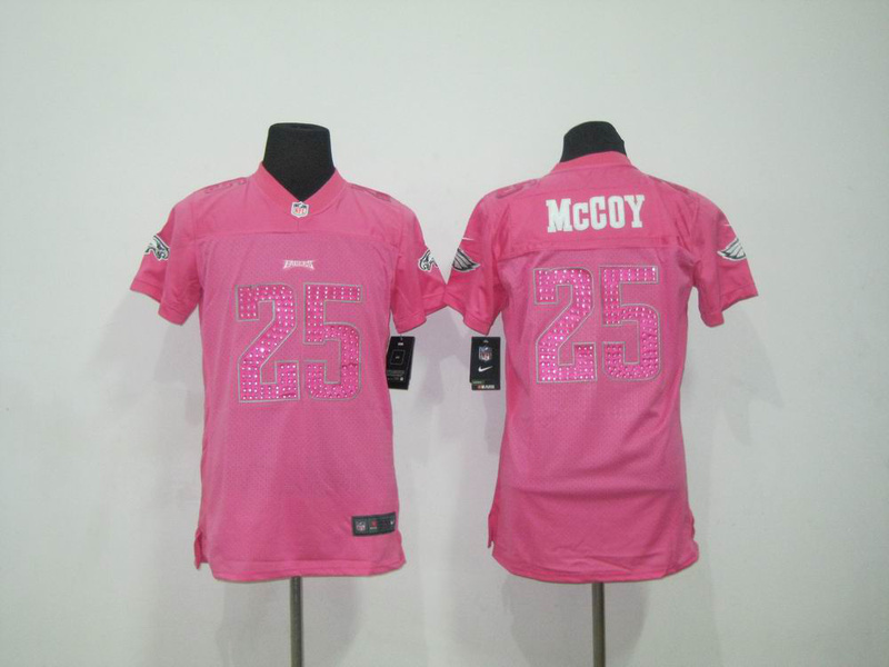 Philadelphia Eagles #25 LeSean McCoy Nike Women jersey in pink