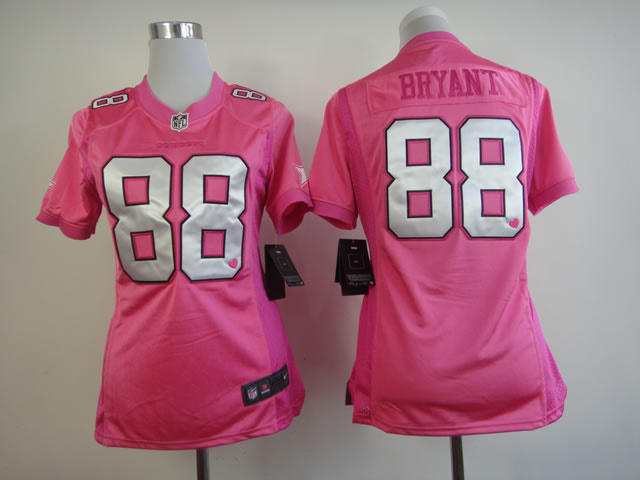 Women Dez Bryant pink Love's Cowboys Love's Jersey