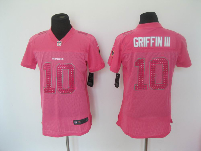 Griffin III Women pink Redskins Jersey