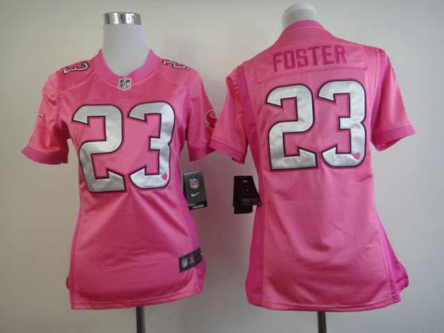 Arian Foster Jersey pink #23 Nike Women Houston Texans Jersey