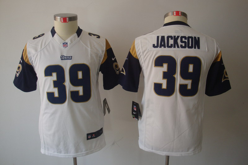 Youth Nike limited St.Louis Rams #39 Steven Jackson Youth jersey in White