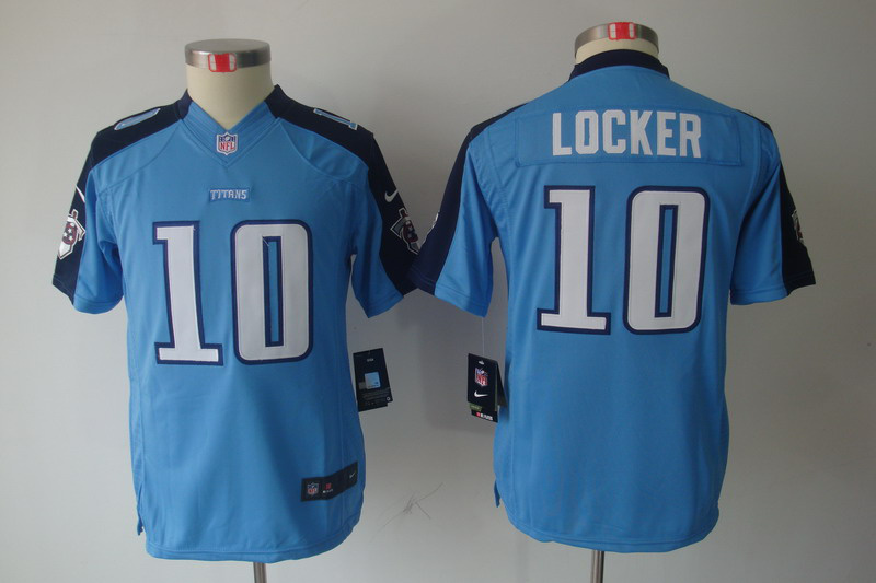 Locker limited Jersey: Youth Nike limited #10 Tennessee Titans Jersey in blue