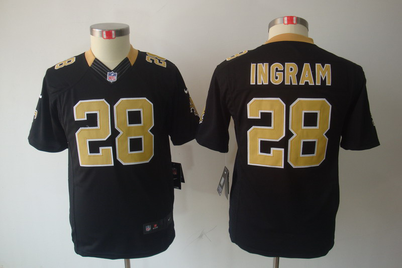 Youth Nike limited New Orleans Saints #28 Ingram Youth jersey in Black