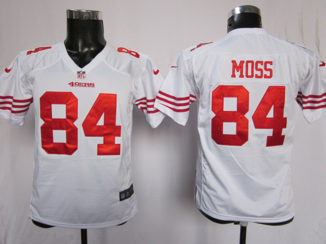 Youth white Moss jersey, Nike Game San Francisco 49ers #84 jersey