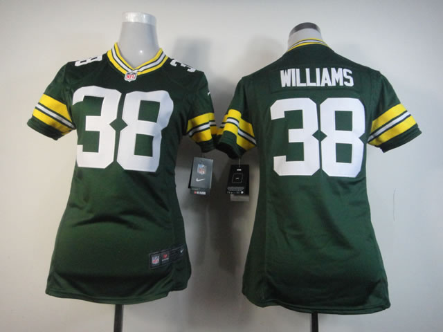 White Tramon Williams Packers Kids Nike #38 Jersey